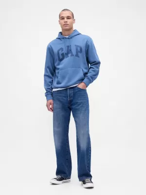 Hanorac pentru bărbați GAP LOGO PULLOVER HOODIE 715036-71 ALBĂSTREA