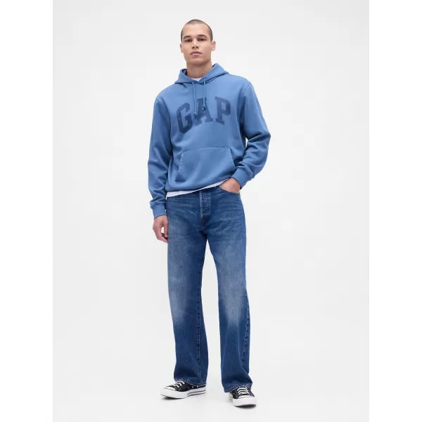  Hanorac pentru bărbați GAP LOGO PULLOVER HOODIE 715036-71 ALBĂSTREA 