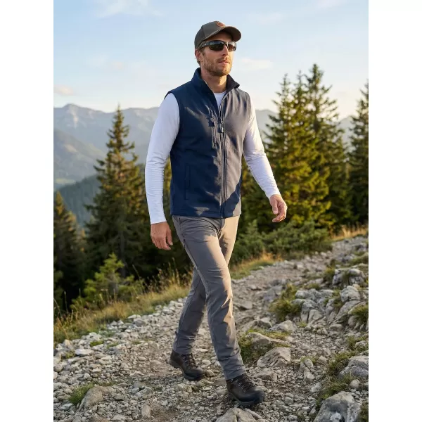 Vestă softshell pentru bărbați ALTISPORT NoPrint NP/ALM865 ALBASTRU MARIN 