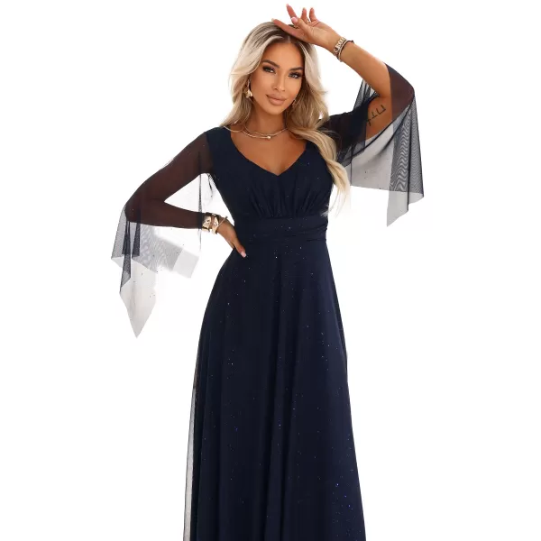  Rochie NUMOCO 655-3 ALBASTRU ÎNCHIS 