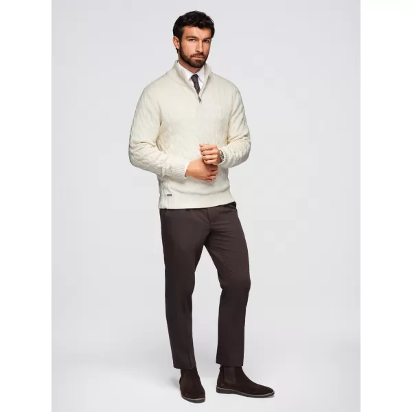 Pulover pentru bărbați OMBRE OM-SWZS-0138 CREMĂ 