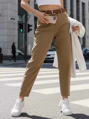 Pantaloni de dama DSTREET UY2878 BEJ