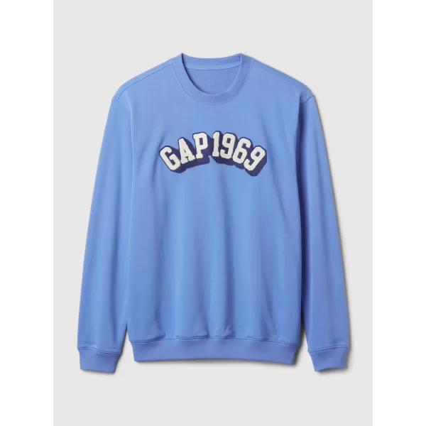 Hanorac pentru bărbați GAP LOGO CREWNECK SWEATSHIRT 829103-07 ALBASTRU CABANA 
