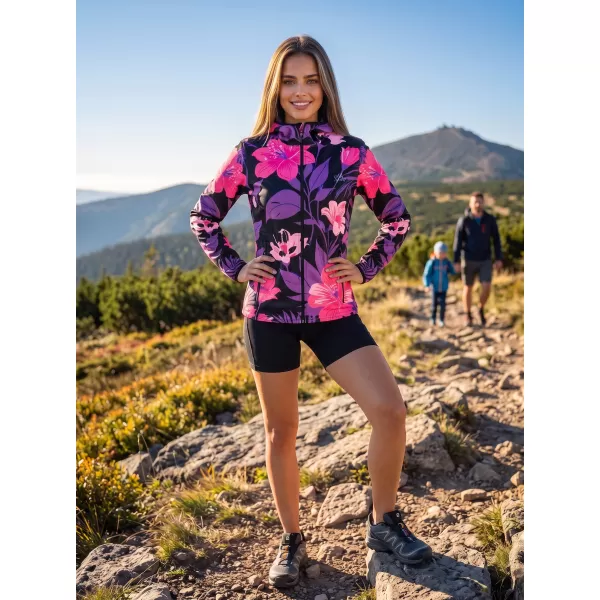  Jachetă softshell premium pentru femei ALTISPORT VOJ/ALW115JACK01 VIOLET/NEGRU 