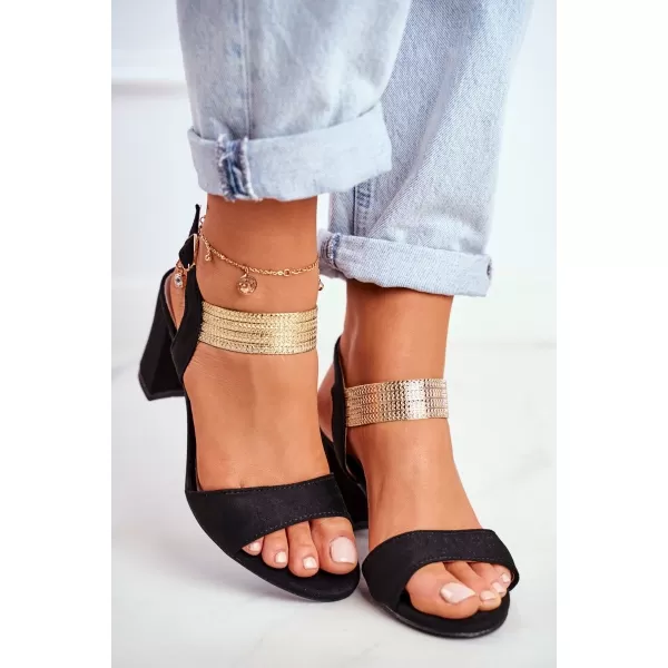  Sandale de dama S.BARSKI ENJOY NEGRU 