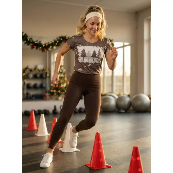  Tricou de Crăciun premium pentru femei ALTISPORT VOJ/ALWVN4TR06 BEJ 