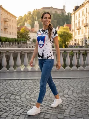 Tricou premium pentru femei ALTISPORT VOJ/ALW036SI/TR01 ABSTRACTIZARE