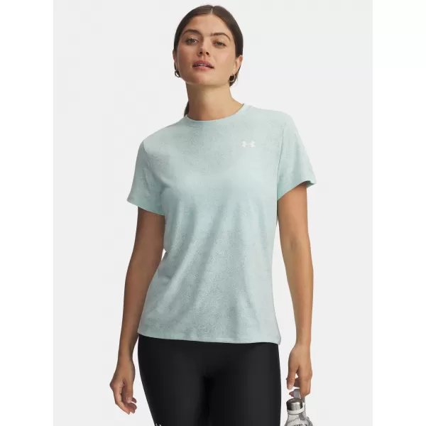  Tricou pentru femei UNDER ARMOUR TECH PIXELATE SSC 6012302-703 VERDE 