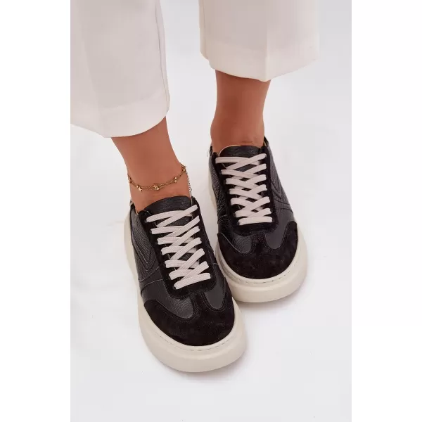  Adidași de damă ZAZOO N1263 BEJ/NEGRU 