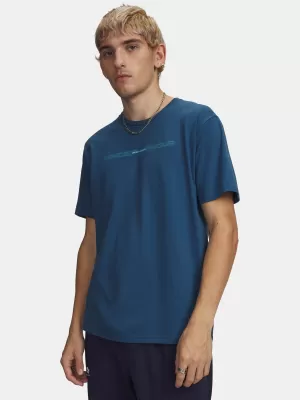 Tricou pentru bărbați UNDER ARMOUR M BLUR WM SS 6009248-498 ALBASTRU