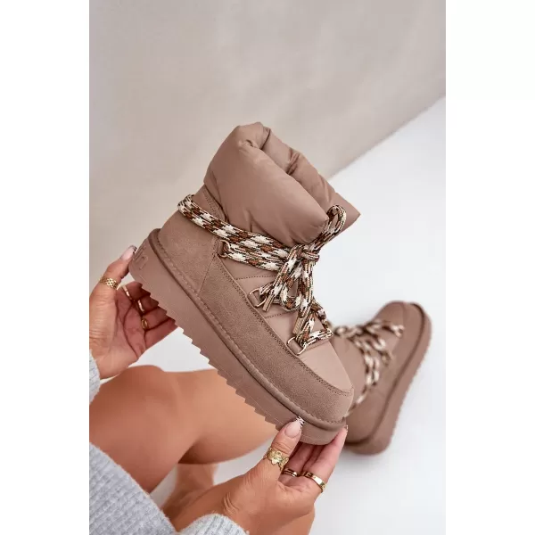 Oameni de zăpadă pentru femei D.FRANKLIN DFSH375003 TAUPE 