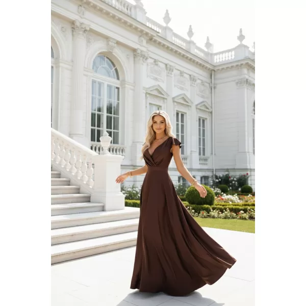  Rochie NUMOCO 411-15 CIOCOLATĂ 