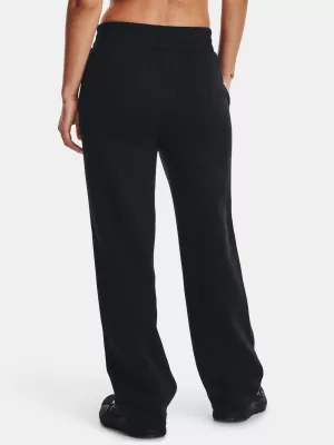 Pantaloni sport de damă UNDER ARMOUR RIVAL FLC STRAIGHT PANT 1381847-001 NEGRU