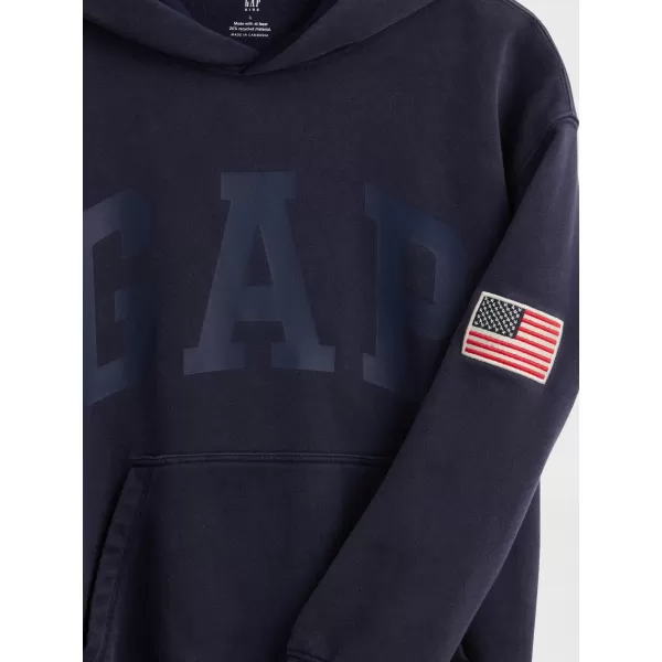  Hanorac pentru copii GAP LOGO PULLOVER HOODIE 782130-00 UNIFORMA MARINEI 