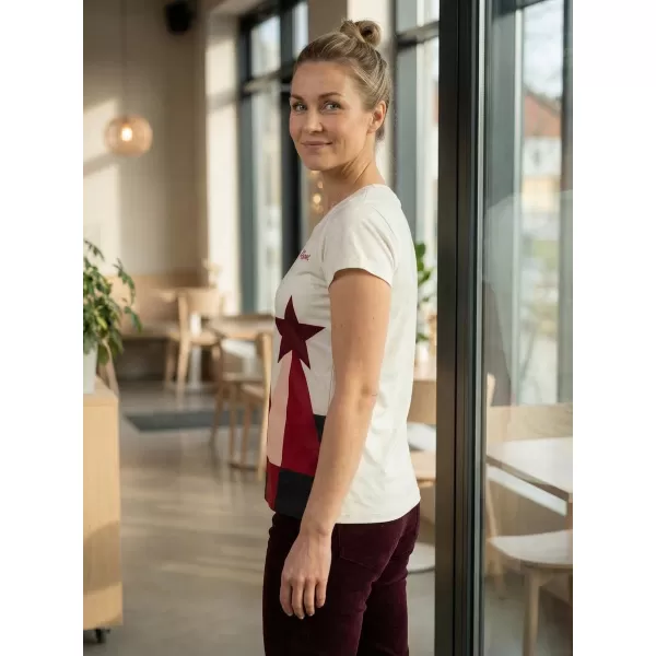  Tricou de Crăciun premium pentru femei ALTISPORT VOJ/ALWVN11TR06 CREMOS 