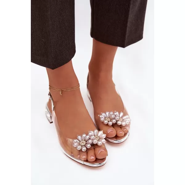  Sandale de dama D&A MR52-229 ARGINT 