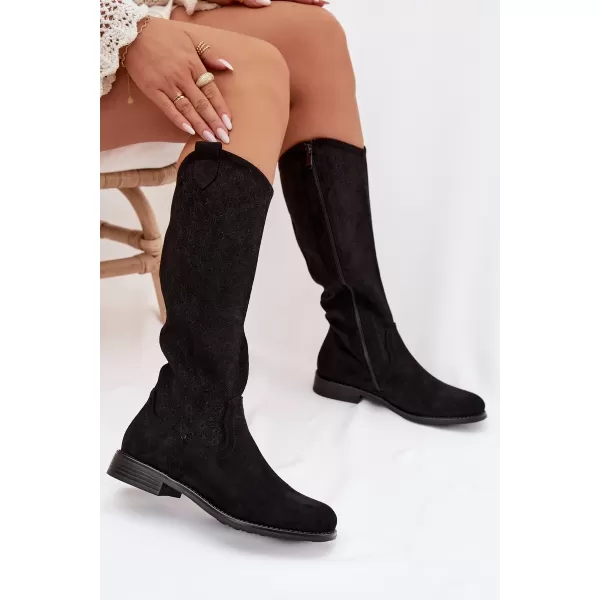  Cizme de dama S.BARSKI HY61-8022 NEGRU 