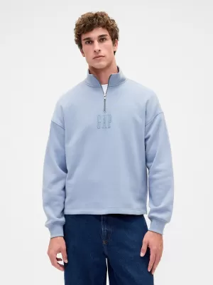 Hanorac GAP CORP LOGO HALF ZIP 873446-01 GRI ÎNSORIT