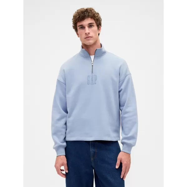  Hanorac GAP CORP LOGO HALF ZIP 873446-01 GRI ÎNSORIT 