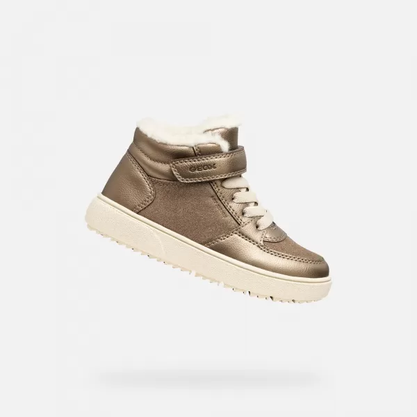  Adidași pentru fete GEOX THELEVEN AB J56HTA077BCC9006 DE AUR 