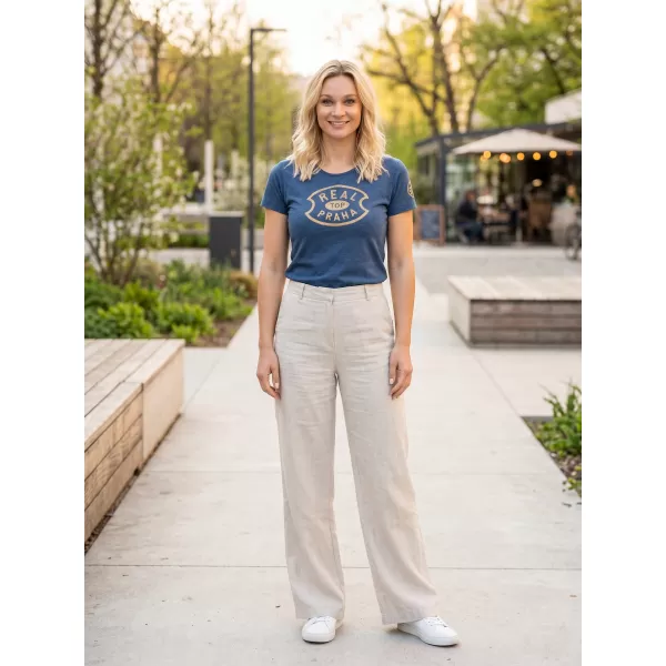  Tricou pentru femei SAM 73 PROKREPU 006 ALBASTRU 
