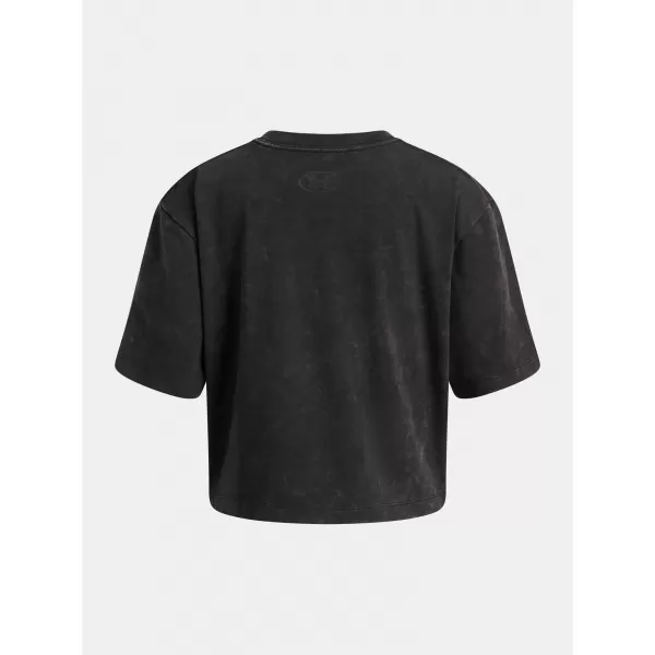  Tricou fetita UNDER ARMOUR UA G RIVAL WASH SS 6011673-001 NEGRU 