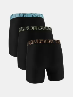 Boxeri pentru bărbați UNDER ARMOUR UA PERFORMANCE TECH - SOLID 6IN - 3PK 1383878-003 BLACK