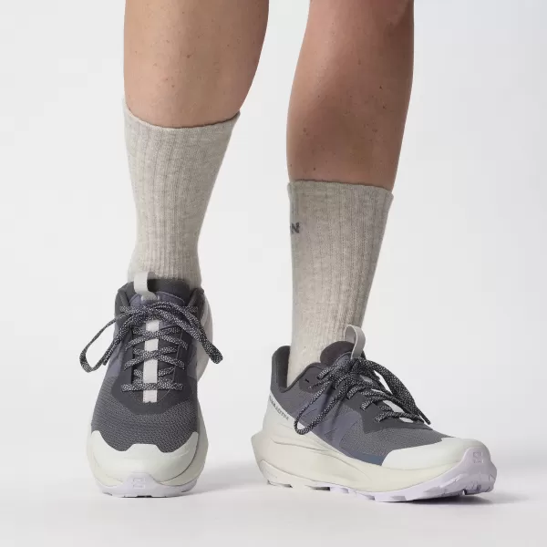  Pantofi de dama SALOMON ELIXIR ACTIV GTX W L47526500 CERNEALĂ INDIA/GRI GLACIAR/PETALĂ DE ORHIDEE 