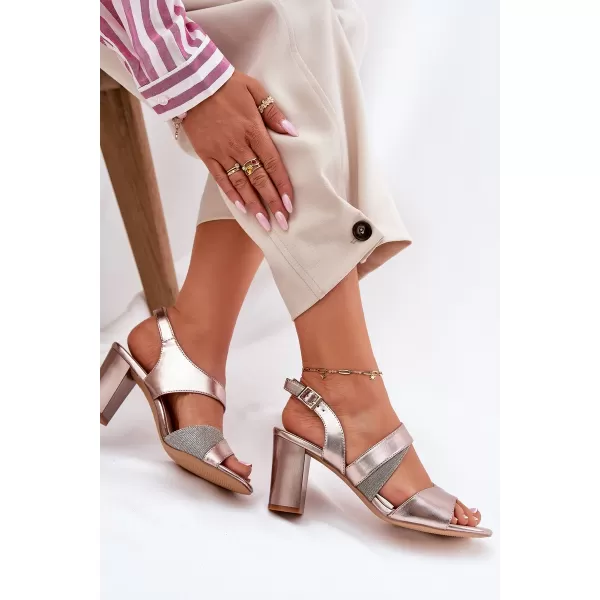  Sandale de dama SERGIO LEONE SK866 PLATINĂ 