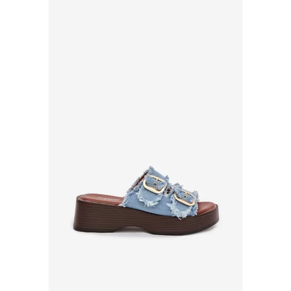  Papuci de damă BOTO RENELISSE 41325 ALBASTRU DESCHIS 