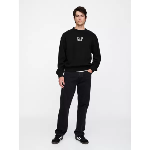  Hanorac pentru bărbați GAP CORP LOGO SWEATSHIRT 648026-10 NEGRU ADEVĂRAT 