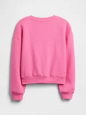 Hanorac pentru copii GAP LOGO SWEATSHIRT 797737-02 SCRISOARE DE DRAGOSTE
