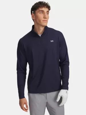 Tricou pentru bărbați UNDER ARMOUR UA T2G 1/4 ZIP 6010129-410 ALBASTRU