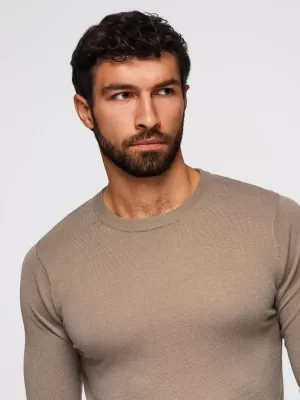 Pulover pentru bărbați OMBRE OM-SWBS-0106 BEJ ÎNCHIS