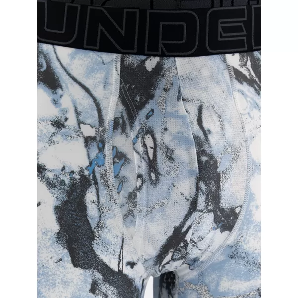  Boxeri pentru bărbați UNDER ARMOUR UA PERFORMANCE TECH - PRINT 6IN - 1PK 1383875-101 NEGRU 
