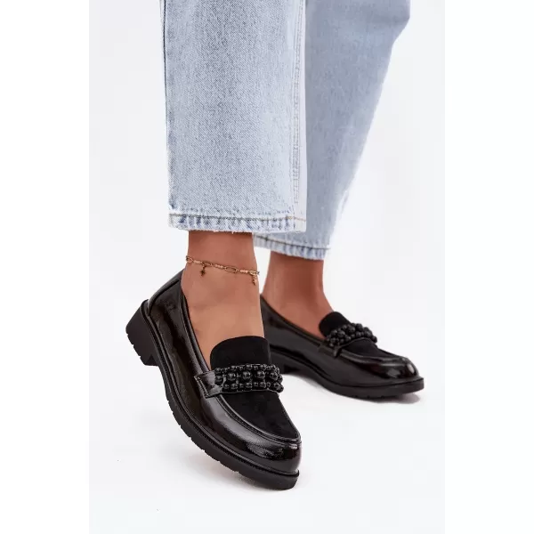  Mocasini de dama D&A HY52-541 NEGRU 