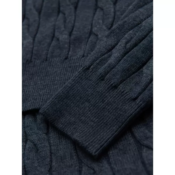  Pulover pentru bărbați OMBRE OM-SWTN-0157 ALBASTRU MARIN 
