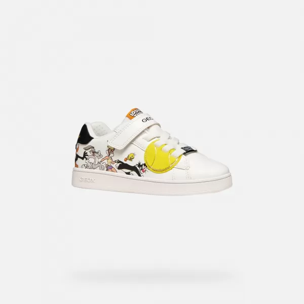  Adidași pentru băieți GEOX ECLYPER J65LSE054FUC0404 ALB 
