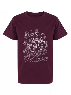 Tricou pentru copii HUSKY TEE MUSHROOM K VIOLET
