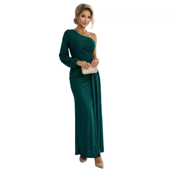  Rochie NUMOCO 658-2 VERDE STICLA 