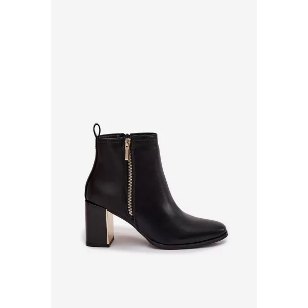  Pantofi de dama cu toc BOTO CAMILYN 40569 NEGRU 