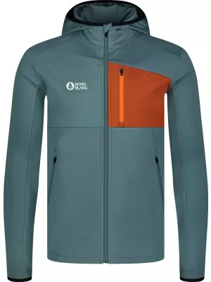 Hanorac powerfleece pentru bărbați NORDBLANC BRACKEN NBWFM8286 VERDE ÎNCHIS