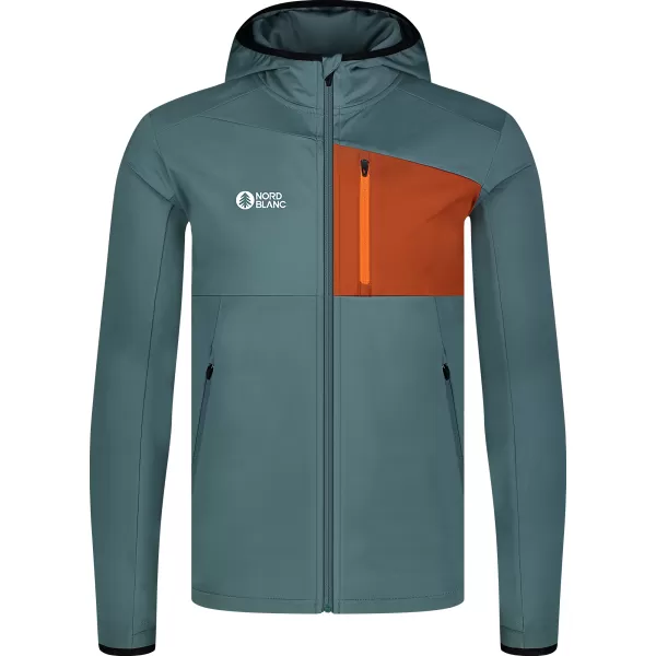  Hanorac powerfleece pentru bărbați NORDBLANC BRACKEN NBWFM8286 VERDE ÎNCHIS 