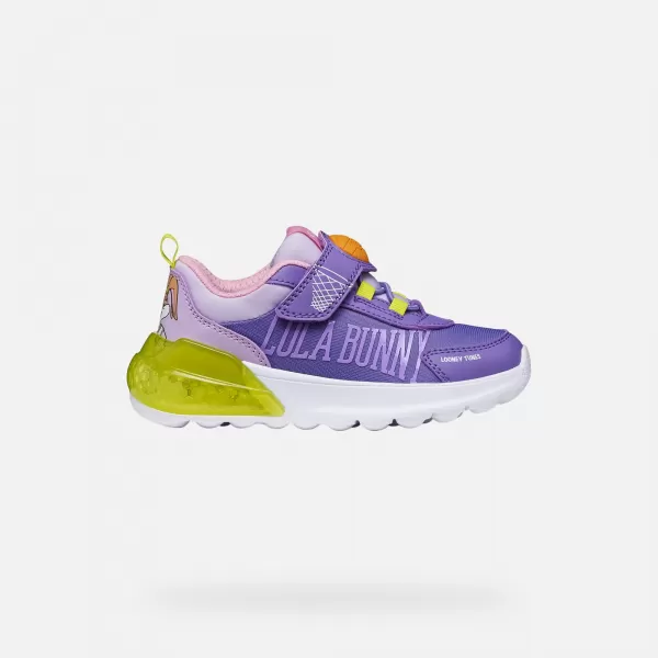  Adidași pentru fete GEOX ACTIVART ILLUMINUS J65LZA011CECN83A VIOLET 