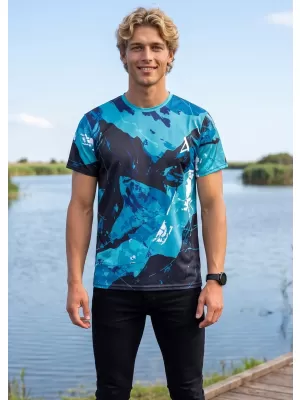 Tricou premium pentru bărbați ALTISPORT VOJ/ALM131TR01 KEROSEN/NEGRU