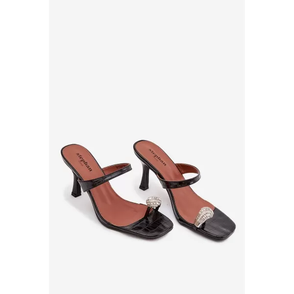 Pompe de damă cu toc BOTO LORISSA 41452 NEGRU 