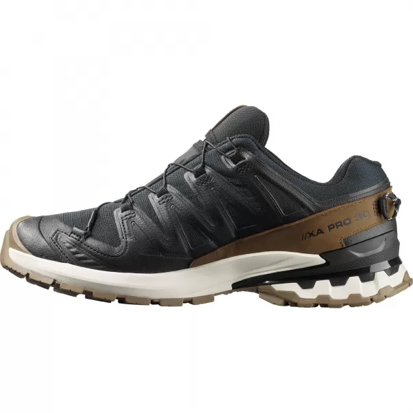  Pantofi pentru bărbați SALOMON XA PRO 3D V9 GTX LIFELONG M L47963800 NEGRU/COYOTE BROWN/GHEAȚĂ DE VANILIE 