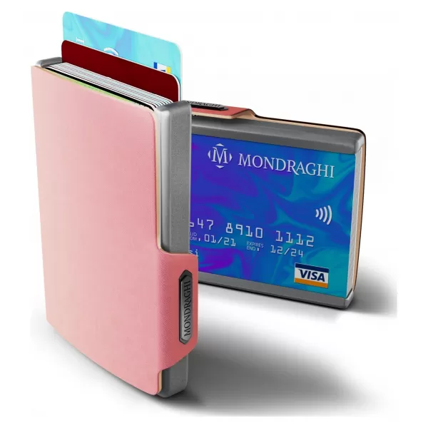  Portofel MONDRAGHI SAFFIANO ROZ 