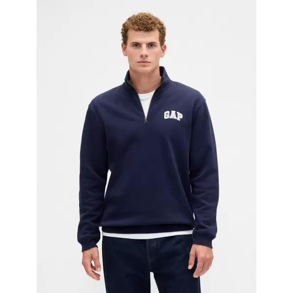  Hanorac pentru bărbați GAP MOCK NECK HALF ZIP 846976-02 TAPISERIE BLEUMARIN 