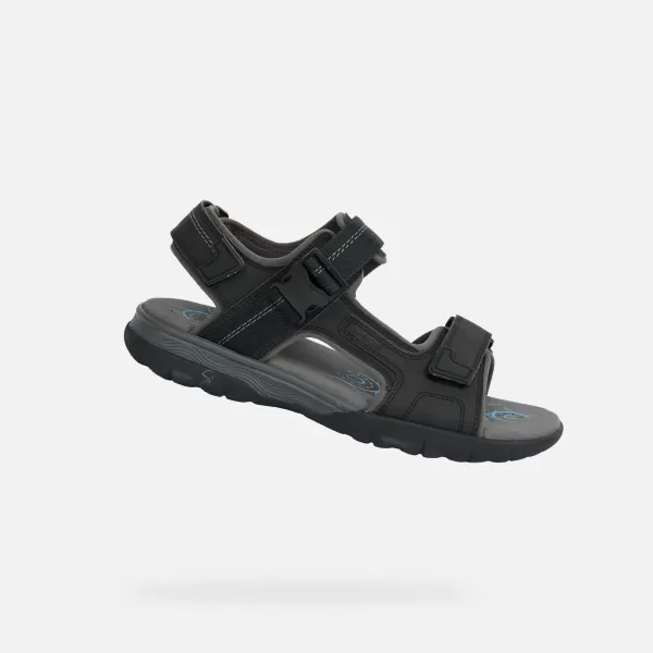  Sandale pentru bărbați GEOX SPHERICA EC5 G014392 NEGRU 